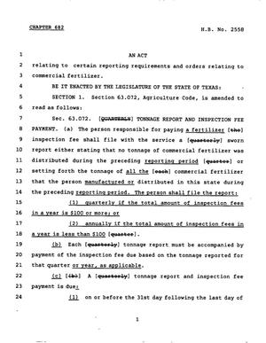 78th Texas Legislature, Regular Session, House Bill 2558, Chapter 682