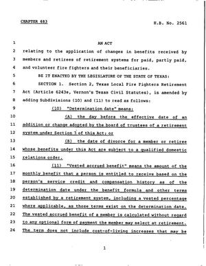 78th Texas Legislature, Regular Session, House Bill 2561, Chapter 683