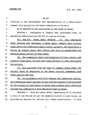 78th Texas Legislature, Regular Session, House Bill 2582, Chapter 686