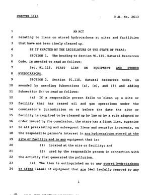 78th Texas Legislature, Regular Session, House Bill 2613, Chapter 1121