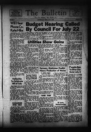 The Bulletin (Castroville, Tex.), Vol. 1, No. 6, Ed. 1 Wednesday, July 2, 1958
