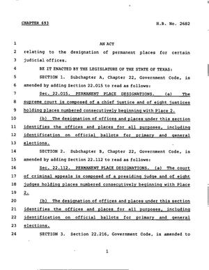 78th Texas Legislature, Regular Session, House Bill 2682, Chapter 693