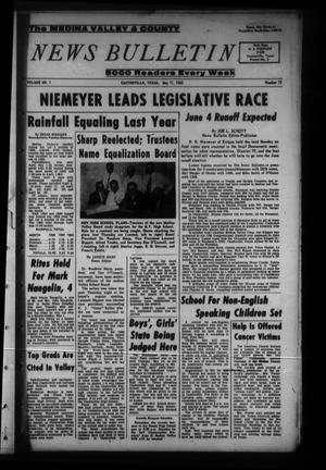 The Medina Valley & County News Bulletin (Castroville, Tex.), Vol. 1, No. 15, Ed. 1 Wednesday, May 11, 1960