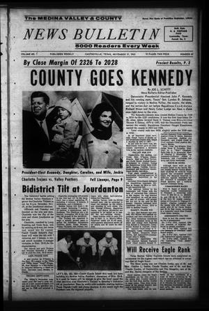 The Medina Valley & County News Bulletin (Castroville, Tex.), Vol. 1, No. 42, Ed. 1 Wednesday, November 16, 1960