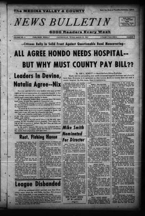 The Medina Valley & County News Bulletin (Castroville, Tex.), Vol. 2, No. 8, Ed. 1 Wednesday, March 22, 1961