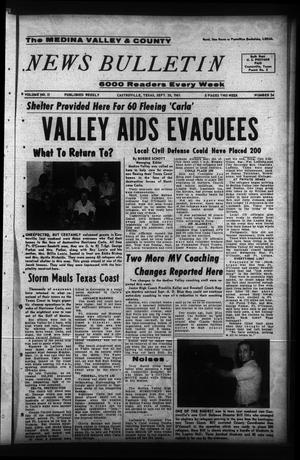 The Medina Valley & County News Bulletin (Castroville, Tex.), Vol. 2, No. 34, Ed. 1 Wednesday, September 20, 1961