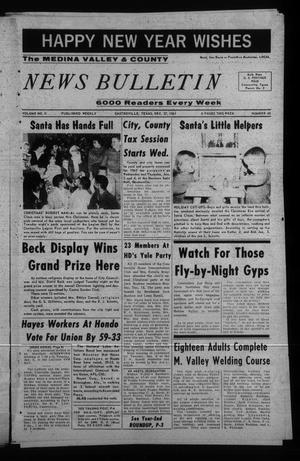 The Medina Valley & County News Bulletin (Castroville, Tex.), Vol. 2, No. 48, Ed. 1 Wednesday, December 27, 1961