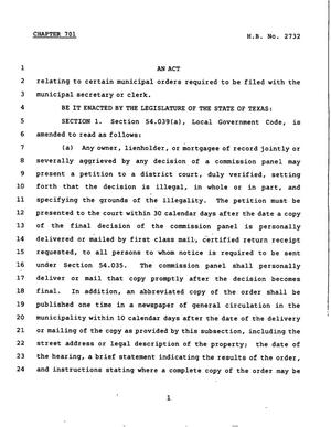 78th Texas Legislature, Regular Session, House Bill 2732, Chapter 701