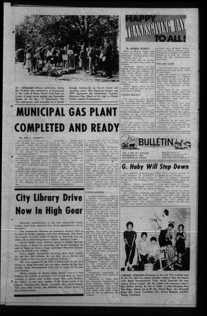 News Bulletin (Castroville, Tex.), Vol. 3, No. 43, Ed. 1 Wednesday, November 21, 1962