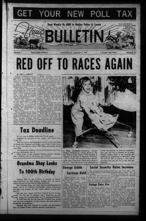 News Bulletin (Castroville, Tex.), Vol. 3, No. 49, Ed. 1 Wednesday, January 2, 1963