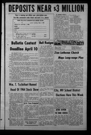 News Bulletin (Castroville, Tex.), Vol. 4, No. 10, Ed. 1 Wednesday, April 3, 1963