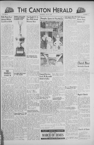 Primary view of object titled 'The Canton Herald (Canton, Tex.), Vol. 66, No. 5, Ed. 1 Thursday, January 29, 1948'.