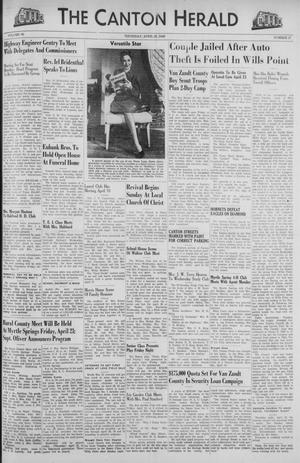 Primary view of object titled 'The Canton Herald (Canton, Tex.), Vol. 66, No. 17, Ed. 1 Thursday, April 22, 1948'.