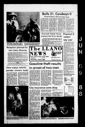 The Llano News (Llano, Tex.), Vol. 97, No. 32, Ed. 1 Thursday, June 9, 1988