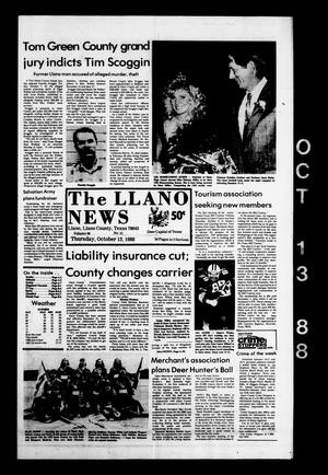 The Llano News (Llano, Tex.), Vol. 98, No. 51, Ed. 1 Thursday, October 13, 1988