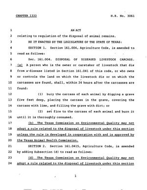 78th Texas Legislature, Regular Session, House Bill 3061, Chapter 1333
