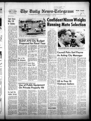 The Daily News-Telegram (Sulphur Springs, Tex.), Vol. 90, No. 187, Ed. 1 Wednesday, August 7, 1968