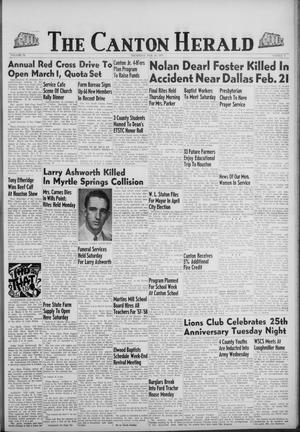 The Canton Herald (Canton, Tex.), Vol. 74, No. 9, Ed. 1 Thursday, February 28, 1957
