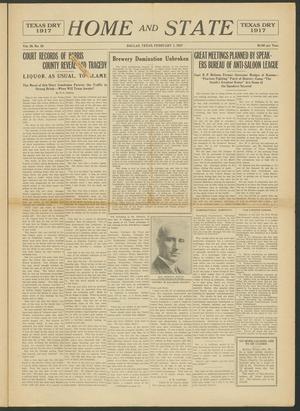 Home and State (Dallas, Tex.), Vol. 18, No. 18, Ed. 1 Thursday, February 1, 1917