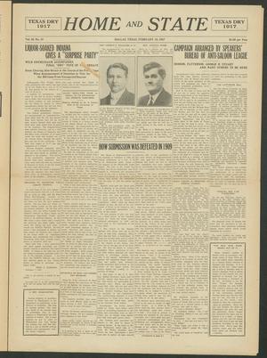 Home and State (Dallas, Tex.), Vol. 18, No. 19, Ed. 1 Thursday, February 15, 1917