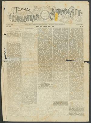 Primary view of object titled 'Texas Christian Advocate (Dallas, Tex.), Vol. 47, No. 45, Ed. 1 Thursday, July 4, 1901'.