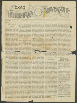 Primary view of object titled 'Texas Christian Advocate (Dallas, Tex.), Vol. 47, No. 46, Ed. 1 Thursday, July 11, 1901'.