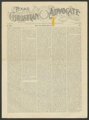 Texas Christian Advocate (Dallas, Tex.), Vol. 48, No. 1, Ed. 1 Thursday, August 29, 1901