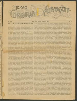 Primary view of object titled 'Texas Christian Advocate (Dallas, Tex.), Vol. 48, No. 8, Ed. 1 Thursday, October 17, 1901'.