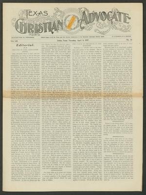 Texas Christian Advocate (Dallas, Tex.), Vol. 53, No. 34, Ed. 1 Thursday, April 11, 1907