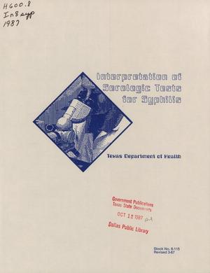 Interpretation of Serologic Tests for Syphilis