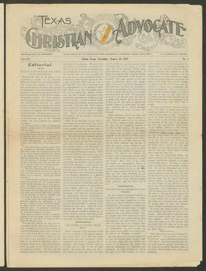 Texas Christian Advocate (Dallas, Tex.), Vol. 54, No. 1, Ed. 1 Thursday, August 22, 1907