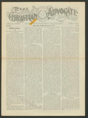 Texas Christian Advocate (Dallas, Tex.), Vol. 54, No. 15, Ed. 1 Thursday, November 28, 1907