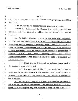 78th Texas Legislature, Regular Session, House Bill 335, Chapter 1010