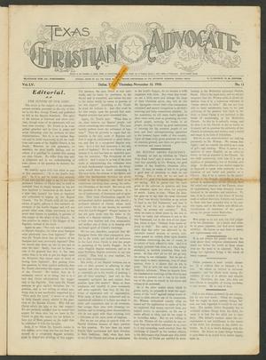 Texas Christian Advocate (Dallas, Tex.), Vol. 55, No. 13, Ed. 1 Thursday, November 12, 1908