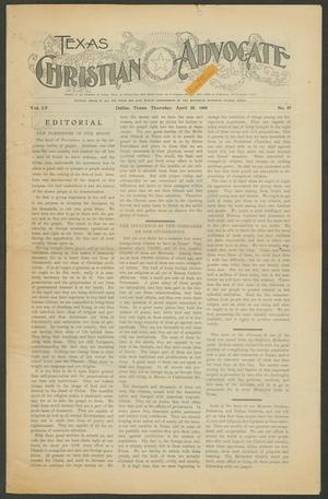 Texas Christian Advocate (Dallas, Tex.), Vol. 55, No. 37, Ed. 1 Thursday, April 29, 1909