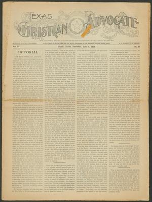 Primary view of object titled 'Texas Christian Advocate (Dallas, Tex.), Vol. 55, No. 47, Ed. 1 Thursday, July 8, 1909'.
