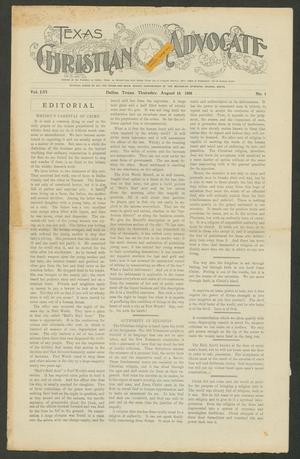 Texas Christian Advocate (Dallas, Tex.), Vol. 56, No. 1, Ed. 1 Thursday, August 19, 1909
