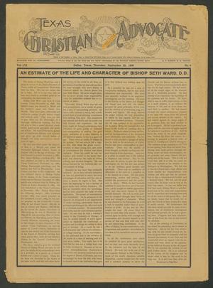 Texas Christian Advocate (Dallas, Tex.), Vol. 56, No. 6, Ed. 1 Thursday, September 23, 1909