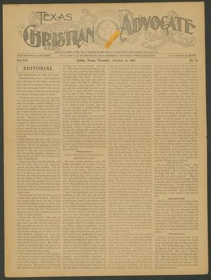 Primary view of object titled 'Texas Christian Advocate (Dallas, Tex.), Vol. 56, No. 10, Ed. 1 Thursday, October 21, 1909'.