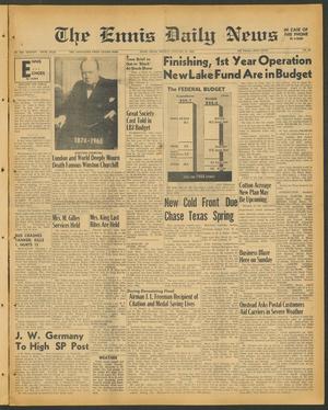 The Ennis Daily News (Ennis, Tex.), Vol. 75, No. 20, Ed. 1 Monday, January 25, 1965
