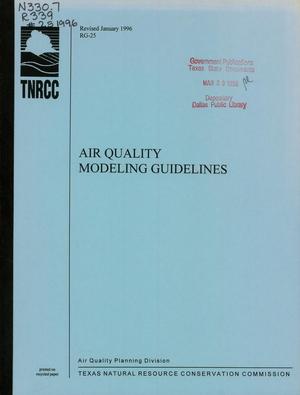 Air Quality Modeling Guidelines