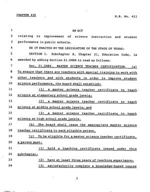 78th Texas Legislature, Regular Session, House Bill 411, Chapter 430