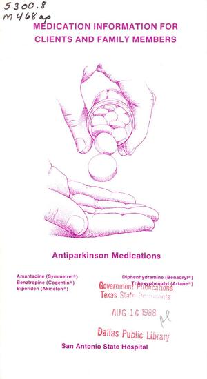 Medication Information for Clients and Family Members: Antiparkinson Medications