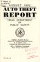 Primary view of Texas Auto Theft Report: August 1992
