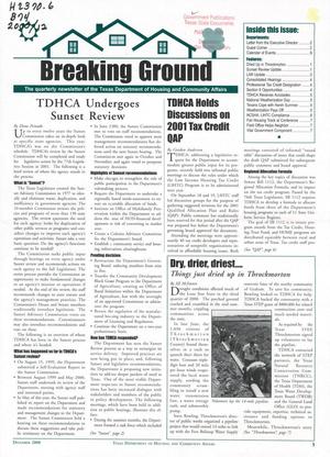Breaking Ground, December 2000
