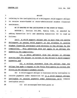 78th Texas Legislature, Regular Session, House Bill 529, Chapter 437