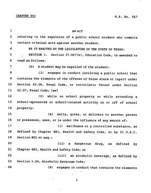 78th Texas Legislature, Regular Session, House Bill 567, Chapter 443