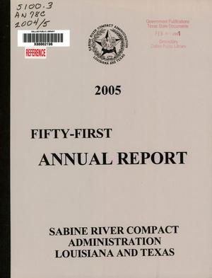 Sabine River Compact Administration Annual Report: 2005