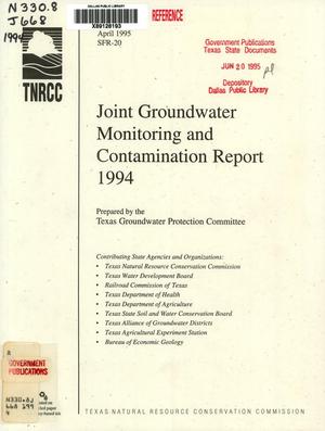 Joint Groundwater Monitoring and Contamination Report: 1994