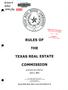 Book: Rules of the Texas Real Estate Commission